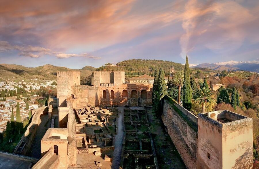 Alhambra's Gardens: Generalife, Partal, Alcazaba, & Carlos V - Starting at the Alhambra entrance