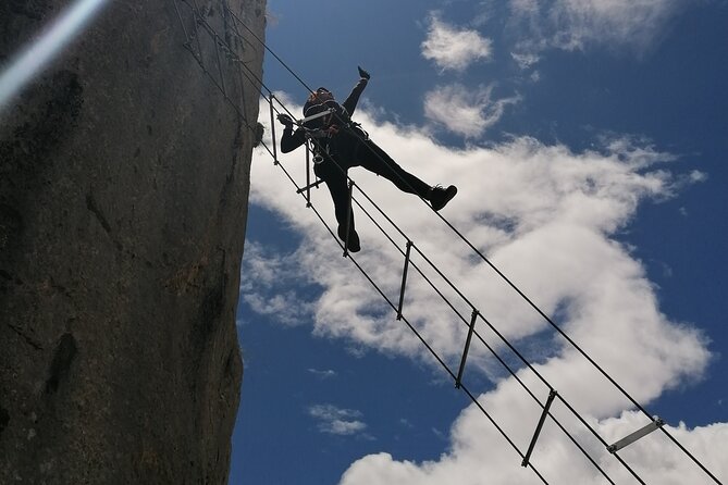 Climbing the John Hogbin Via Ferrata with Lunch - The Stairs to Heaven, Tibetan bridge, and monkey pass
