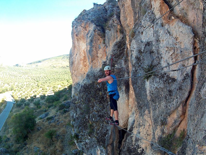 From Granada: 3-Hour Vía Ferrata in Moclín - Getting fitted with a helmet and harness
