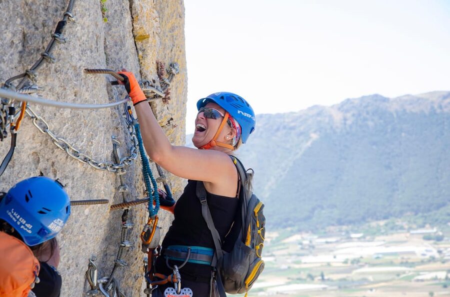 From Granada: Climb Zafarraya's 'Via Ferrata John Hogbin' - Two and a half hours on Via Ferrata John Hogbin