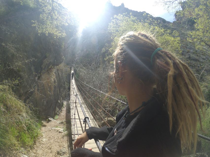 From Granada: Los Cahorros Guided Tour - Crossing the hanging bridges