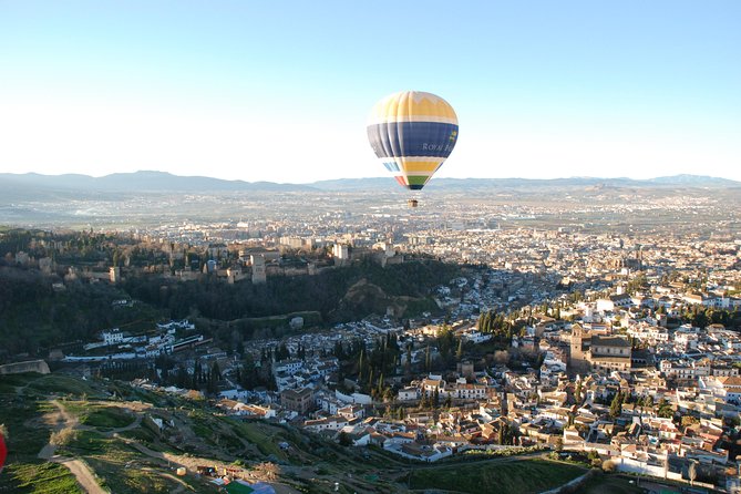 Granada Hot-Air Balloon Ride - Sunrise above Granada, with the Alhambra below