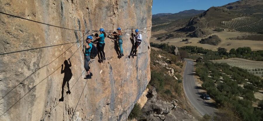 Granada: Via Ferrata Moclín with Transfers - A picnic and toast after the climb