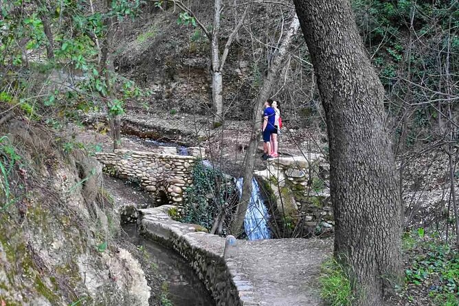 Hiking in the natural park on the outskirts of the Alhambra - Climbing the Alarife path toward Cerro del Sol