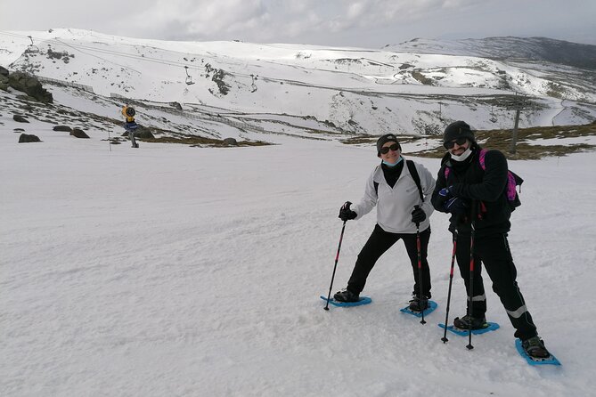 Hiking Snowshoeing in the Sierra Nevada Park, Granada - Looking toward Pico del Veleta