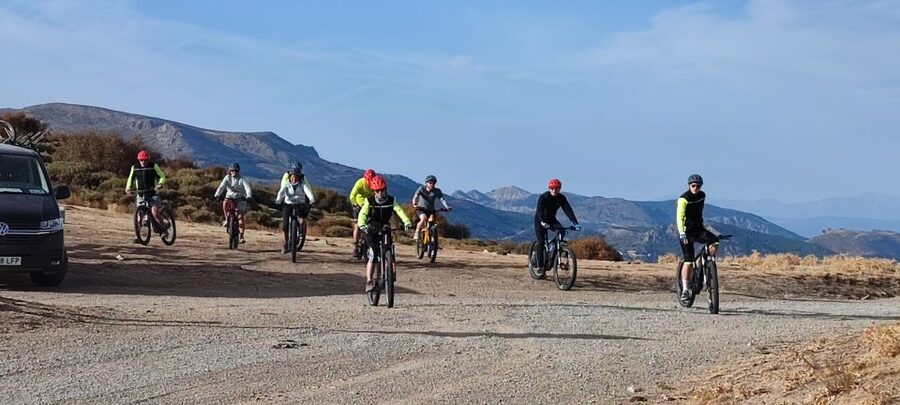 Sierra Nevada Small Group E-Bike Tour - The snack stop and steady support