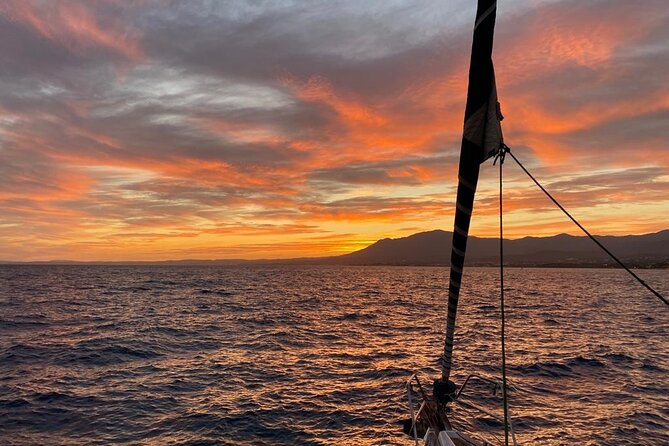 Sunset sailing along the cliffs of Maro- Private - What the two-hour route includes